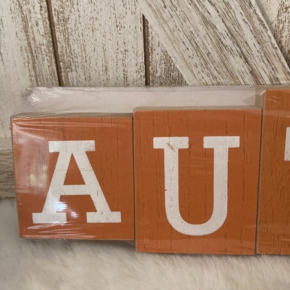 Target BP 2020 Autumn Wood Word Decor - Picture 2 of 7